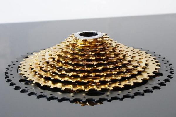 11-50 Zähne 12-fach gold - MTB Kassette für SHIMANO HYPERGLIDE 9/ 10/ 11S Freilauf.
