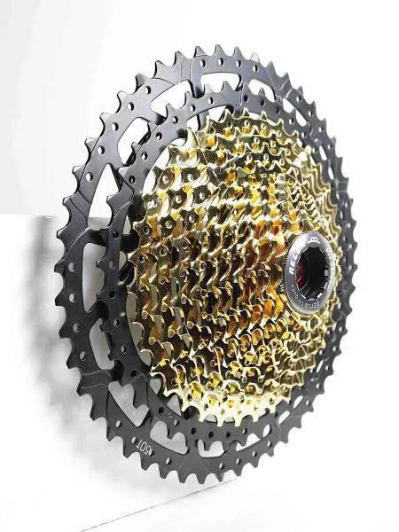 11-50 Cassette 11 Speed gold - Pinion, Sprocket for SHIMANO XTR, DEORE XT, SLX.