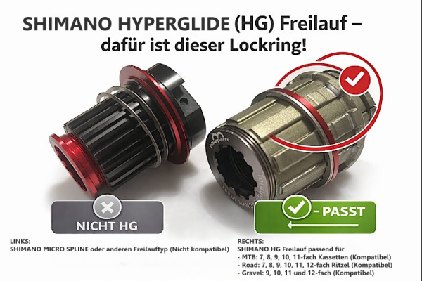 Anello di chiusura cassetta compatibile con SHIMANO | viola - Smllow.