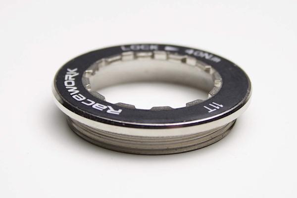Kassetten Abschlussring silber - Racework Lock Ring für SHIMANO.