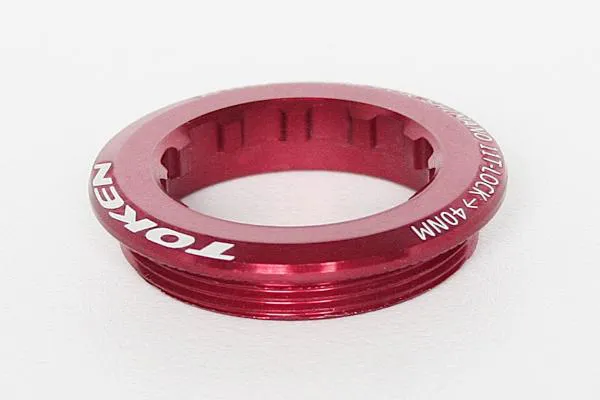 Zahnkranz Abschlussring rot - Token Lock Ring passend für SHIMANO, SRAM.