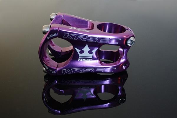 Bicycle Handlebar Stem - red, black, purple, silver 50 mm 160g.