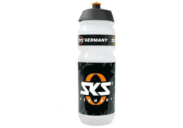 SKS drink, water bottle bicycle (0,75l) clear black.