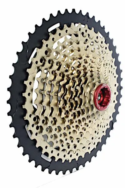 10-50 Cassette 12 Speed gold - Sprocket for SHIMANO XTR MICRO SPLINE. 10-50 Cassette 12 Speed gold - Sprocket for SHIMANO XTR MICRO SPLINE.