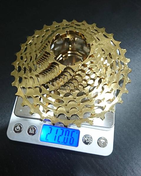 11-32 Kassette 12-fach passend für Campagnolo Record (EPS) / gold 213g