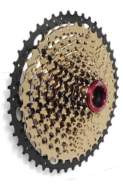 11-50 Pinion 12 Speed gold - Cassette for SHIMANO HYPERGLIDE 9/ 10/ 11 S freehweel.