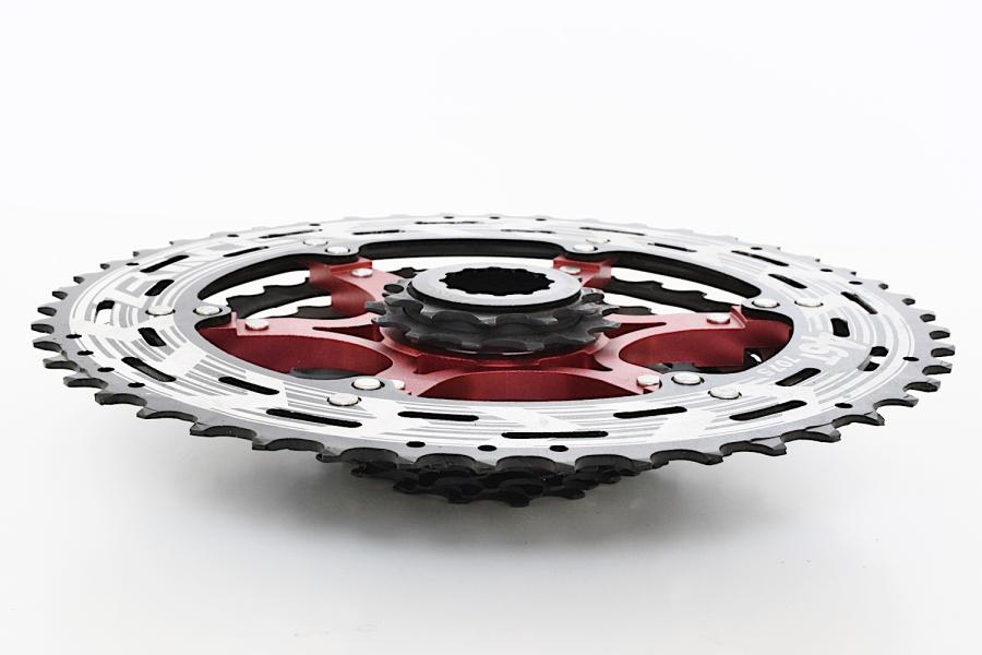 11-46 Kassette 11-fach passend für SHIMANO CUES / schwarz-rot 510g