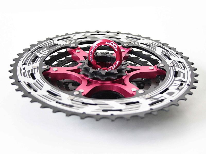 11-46 Cassette 11 Speed suitable for SHIMANO SLX / black-red 510g