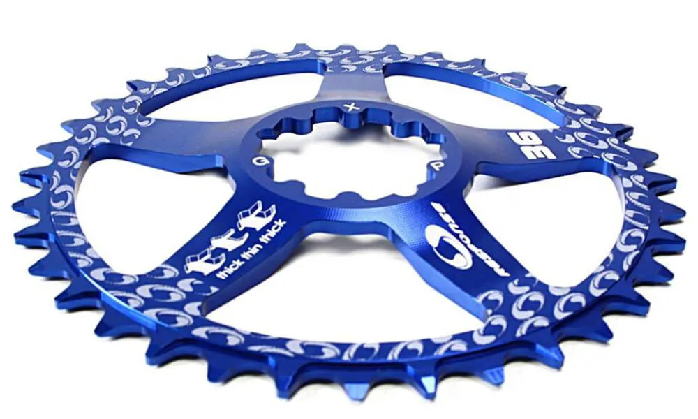 36 Chainring suitable for SRAM GXP, X-SYNC Direct Mount Thick Thin Teeth. 36 Chainring suitable for SRAM GXP, X-SYNC Direct Mount Thick Thin Teeth.