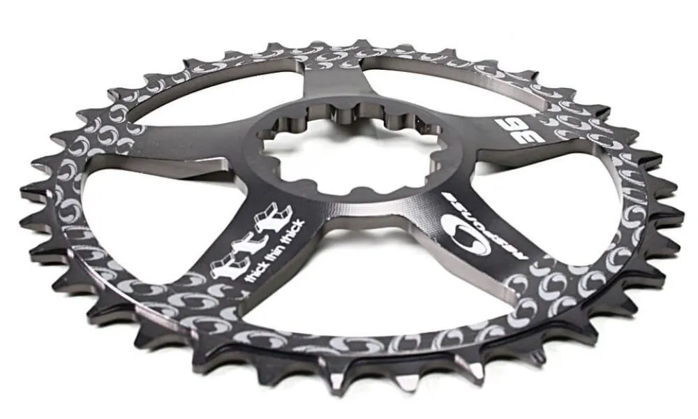 36 Chainring suitable for SRAM GXP, X-SYNC Direct Mount Thick Thin Teeth. 36 Chainring suitable for SRAM GXP, X-SYNC Direct Mount Thick Thin Teeth.