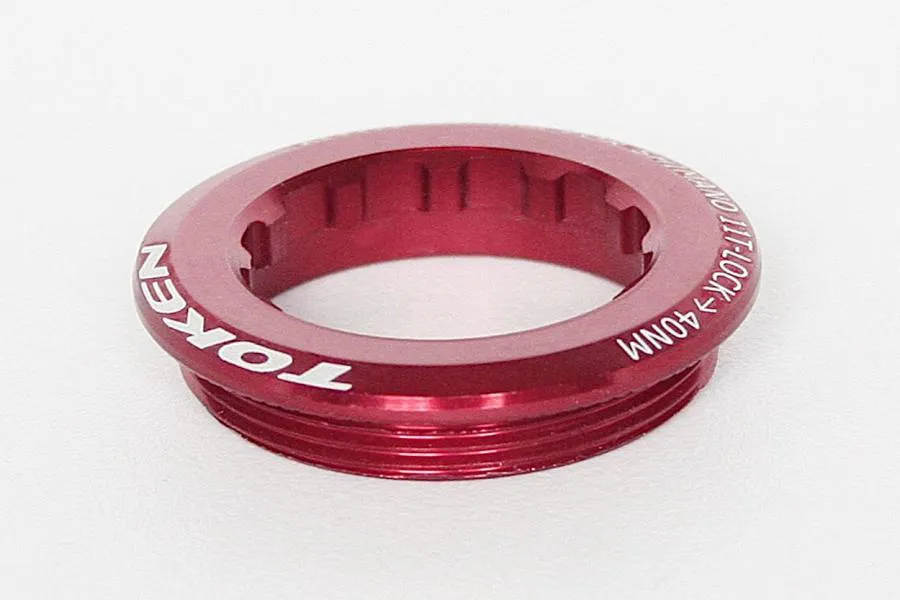 Token Cassette Lock Ring red suitable for SHIMANO, SRAM. Token Cassette Lock Ring red suitable for SHIMANO, SRAM.
