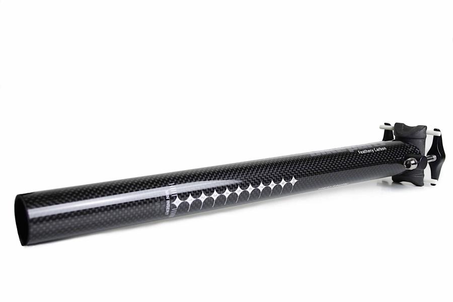 feathery-carbon-seatpost-31-6-mm-titan-screws-sp3k-170g