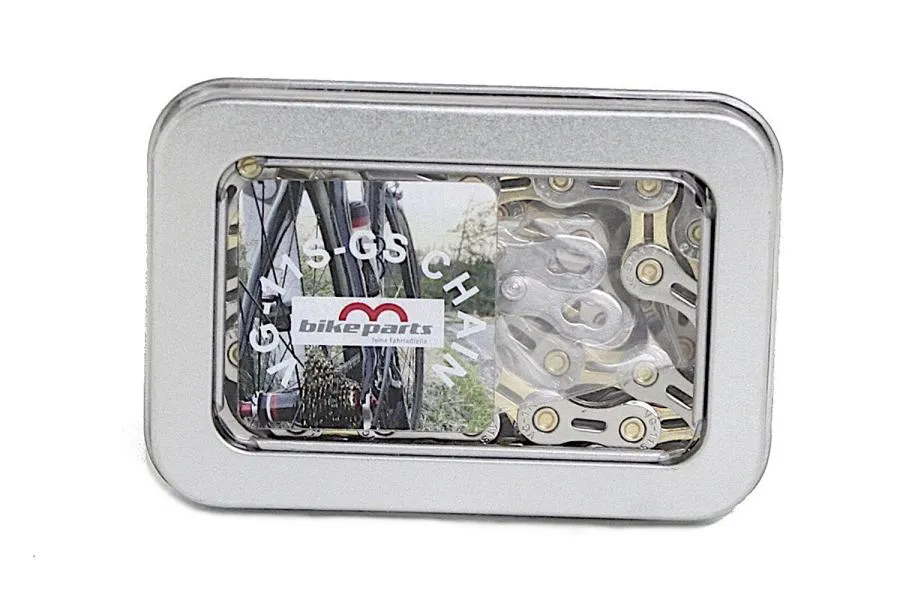 Chain 09/ 10/ 11 Speed gold silver - Bicycle Chain. Chain 09/ 10/ 11 Speed gold silver - Bicycle Chain.
