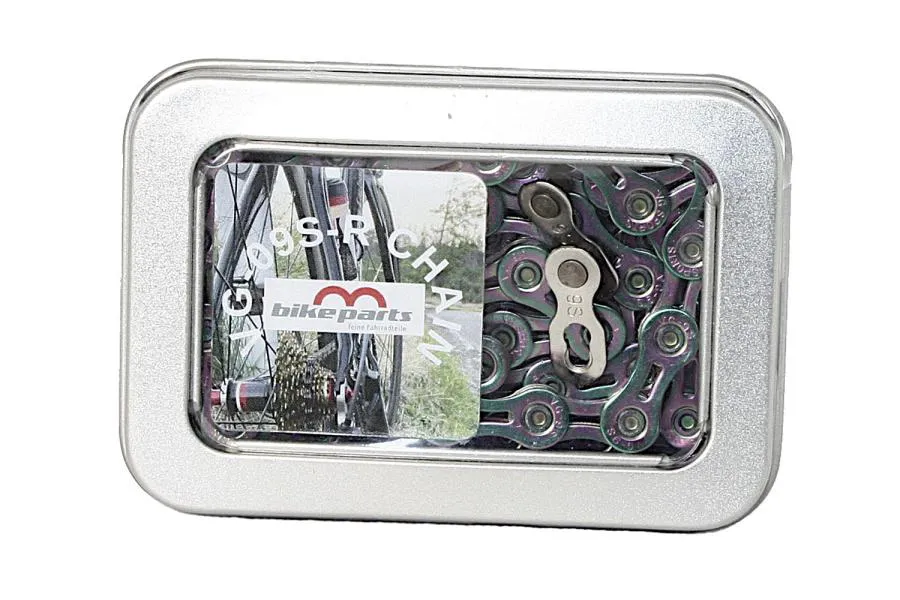 Chain 09/ 10/ 11/ 12 Speed rainbow - Bicycle Chain. Chain 09/ 10/ 11/ 12 Speed rainbow - Bicycle Chain.
