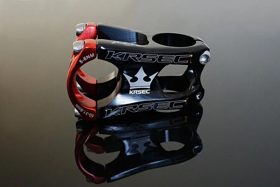 Bicycle Handlebar Stem - red, black, purple, silver 50 mm 160g. Bicycle Handlebar Stem - red, black, purple, silver 50 mm 160g.