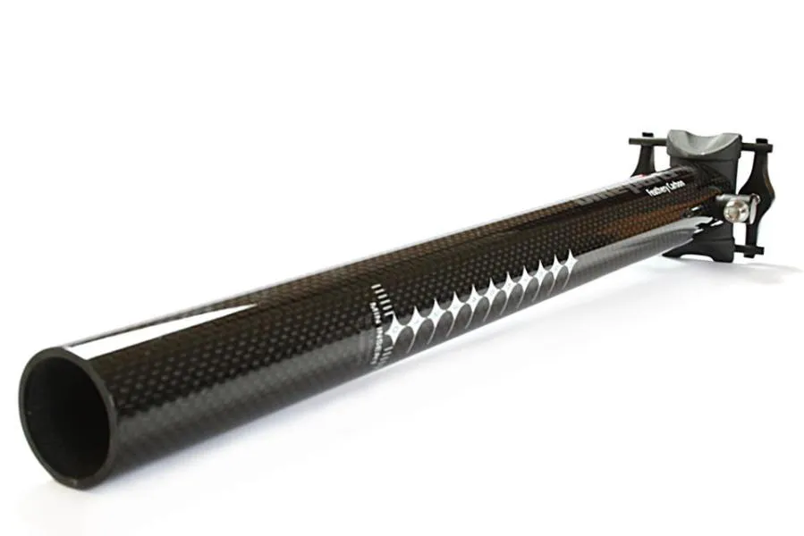 Feathery Carbon Seatpost - U8 31.6 mm with titan screws 170g. Feathery Carbon Seatpost - U8 31.6 mm with titan screws 170g.