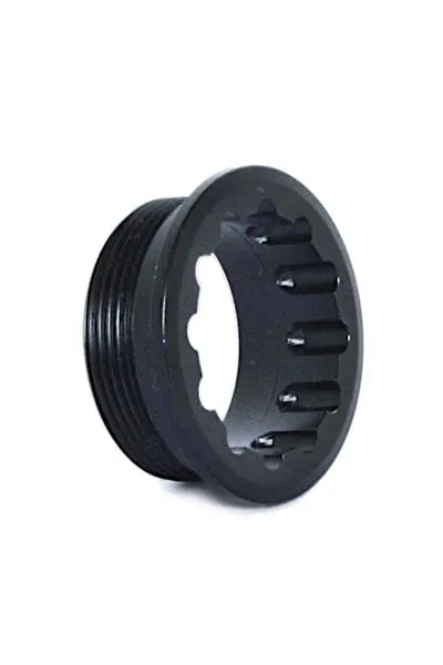 Lockring black - End Ring for SHIMANO MICRO SPLINE 12 Speed Cassette. Lockring black - End Ring for SHIMANO MICRO SPLINE 12 Speed Cassette.