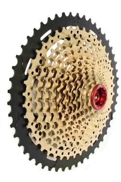10-50 Cassette 12 Speed for SHIMANO DEORE / gold 555g.