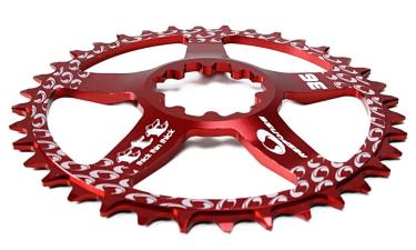 SRAM GXPダイレクトマウント、X-SYNCに適した36枚歯チェーンリング。