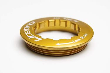 Kassetten Abschlussring gold - Litepro Lock Ring passend für SHIMANO.