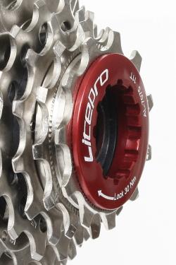 Cassette Lockring rosso - Litepro Lock Ring adatto per SHIMANO.