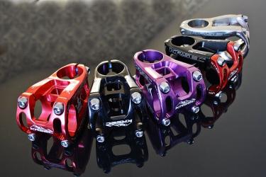 Bicycle Handlebar Stem - red, black, purple, silver 50 mm 160g.