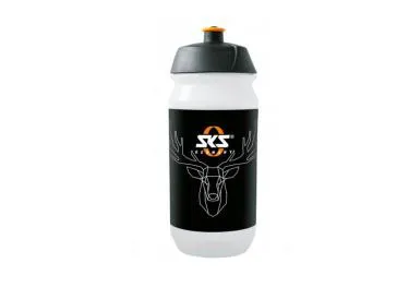 SKS drink, water bottle deer (0,5l) clear black.